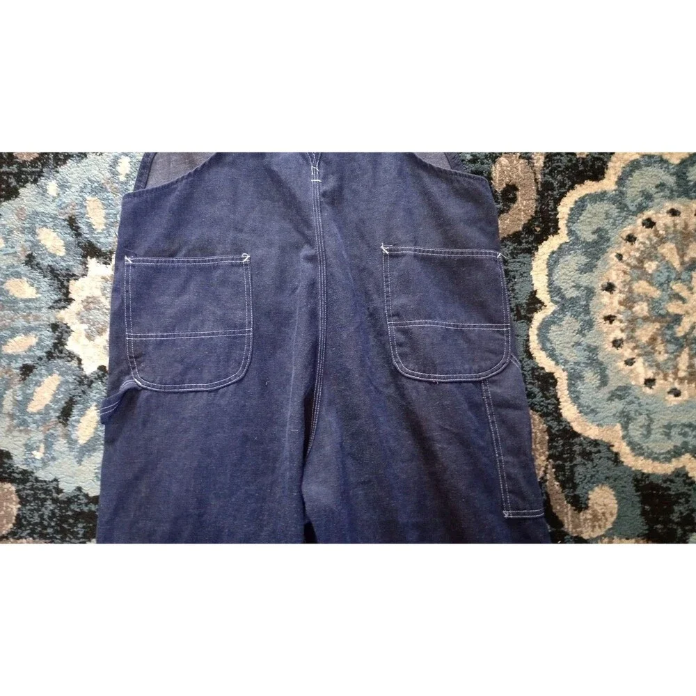 Vtg Sears Perma Prest Overalls Men's Sz 42x32 Eclectic Grandpa Farmer